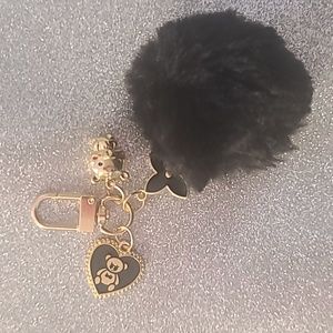 Black purse charm